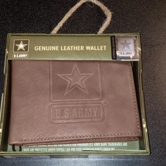 U.S.Army genuine leather bi fold wallet - Picture 1 of 5